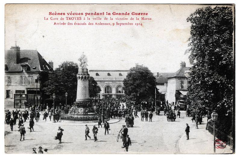 L'exode des Aubois en septembre 1914, mardi 18 novembre à 18 h